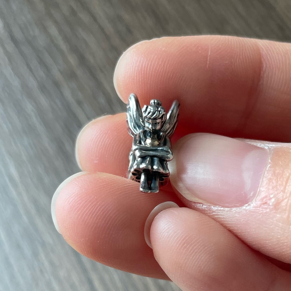 Authentic Pandora 14k gold two toned fairy charm!